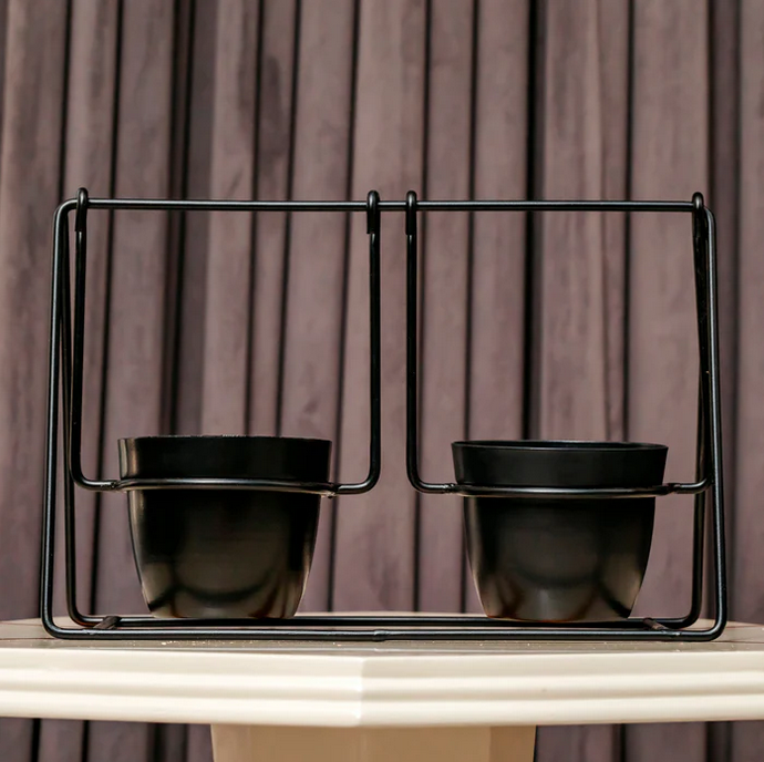 Black Swing Metal Pots