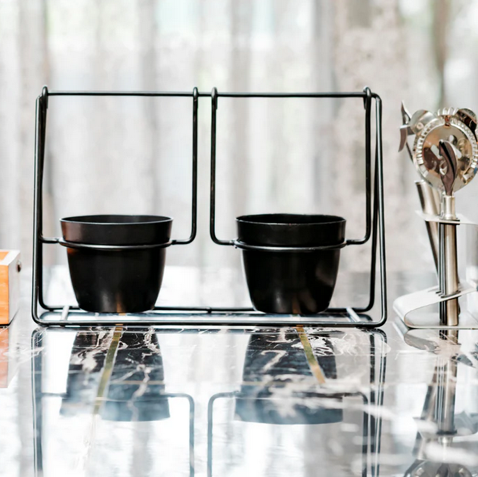 Swing Black Dual Metal Pot